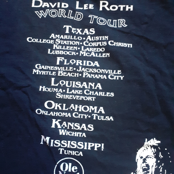 Vintage David Lee Roth 1999 Y2K Tour Shirt - Picture 5 of 8